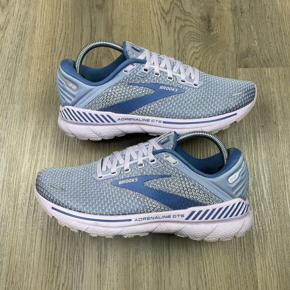 Brooks Adrenaline GTS 22 Shoes Womens Size 10 Blue Gray Running Cushion - Picture 6 of 10
